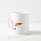 Lesbisaurus Kaffeetasse (Vorderseite Links)