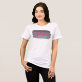 Lesbisch AF Lipstick Pink Tri-Blend Shirt (Vorderseite voll)