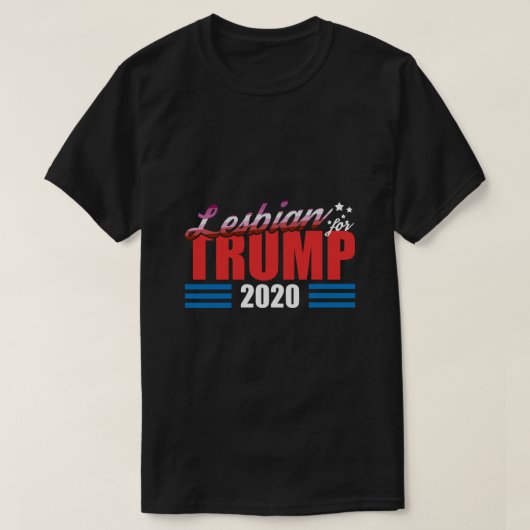 Lesbisch für Trump T-Shirt (Design vorne)