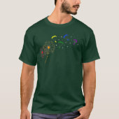 Lesbisch Gay LGBT Dandelion Paragliding T-Shirt (Vorderseite)