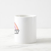 Lesbisch - Geboren dieses schwul Kaffeetasse (Mittel)