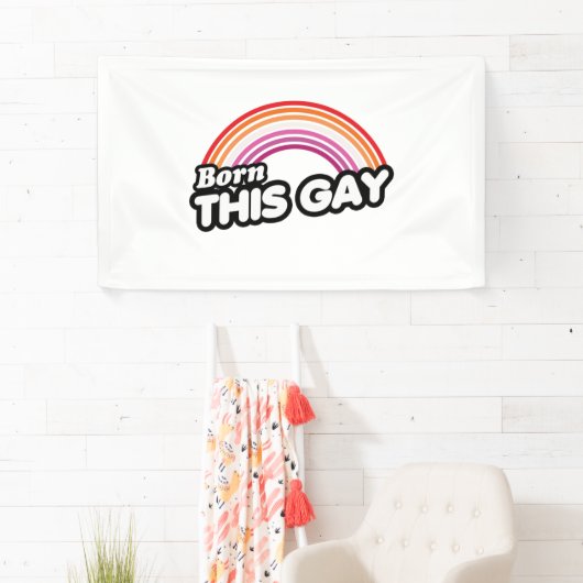 Lesbisch - Geborener Schwul Banner (Insitu)