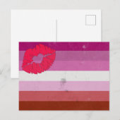 Lesbisch (Lipstick) Postkarte (Vorne/Hinten)