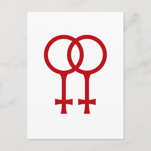 Lesbisch Postkarte (Vorderseite)