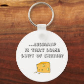 ...Lesbisch? Schlüsselanhänger (Vorderseite)