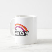 Lesbisch und Stolz Kaffeetasse (Vorderseite Links)