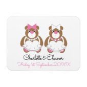 Lesbisch Wedding Teddy Bar Brides Geschenk oder Gu Magnet (Horizontal)