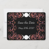 Lesbisch Wiccan Wedding Save the Date Card (Rückseite)