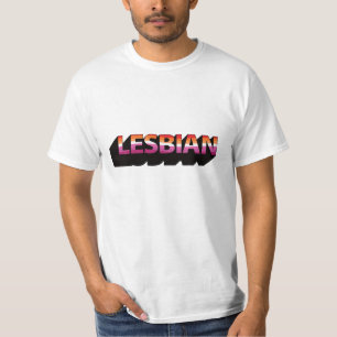 LESBISCHE 3D-Flagge T-Shirt