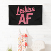 Lesbische AF Blume LGBT Pride Gay Liebe Parade Banner (Insitu)