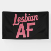Lesbische AF Blume LGBT Pride Gay Liebe Parade Banner (Horizontal)