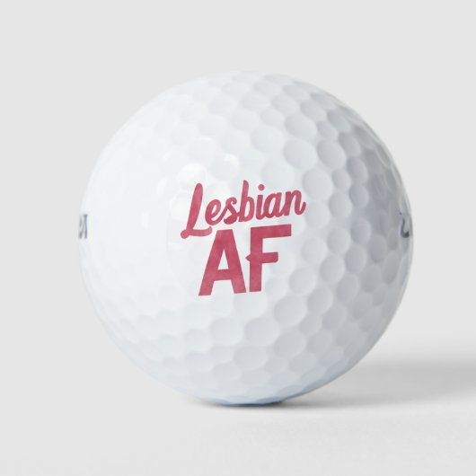 Lesbische AF Blume LGBT Pride Gay Liebe Parade Golfball (Vorderseite)