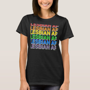 Lesbische Af-Rainbow-Liebe-Parade T-Shirt