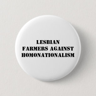 lesbische Bauern gegen homonationalism Button