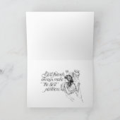 Lesbische Bisexuelle Glückwünsche Hochzeit Karte (Innenseite)