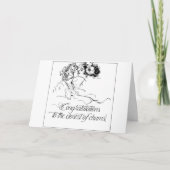 Lesbische Bisexuelle Glückwünsche Hochzeit Karte (Vorderseite)