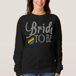 Lesbische Braut für Hochzeitspass Sweatshirt
