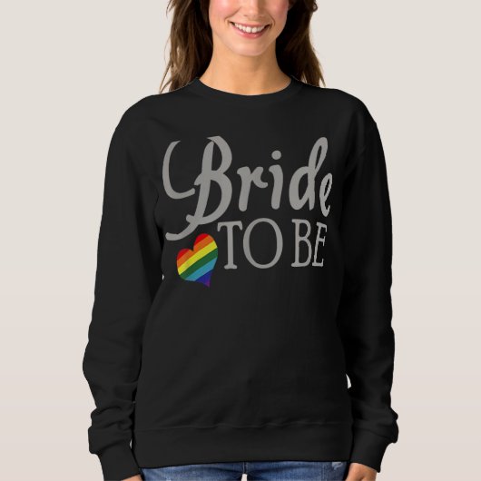 Lesbische Braut für Hochzeitspass Sweatshirt (Vorderseite)