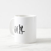 Lesbische Ehe-Evolution Kaffeetasse (Vorderseite Links)