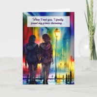 Lesbische Ehefrau Gay Anniversary Rainbow