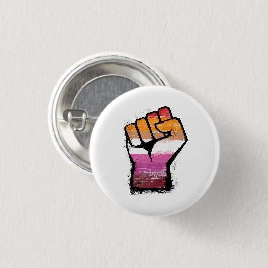 Lesbische Faust Button (Vorne & Hinten)