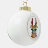Lesbische Fee  Keramik Kugel-Ornament (Links)