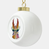 Lesbische Fee  Keramik Kugel-Ornament (Rechts)