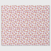 Lesbische Flag Flag Hörer Wrapping Paper Geschenkpapier (Flach)