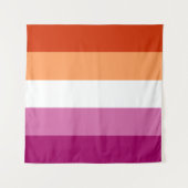 Lesbische Flagge 57 x 57 Wandteppich (Vorderseite (Horizontal))