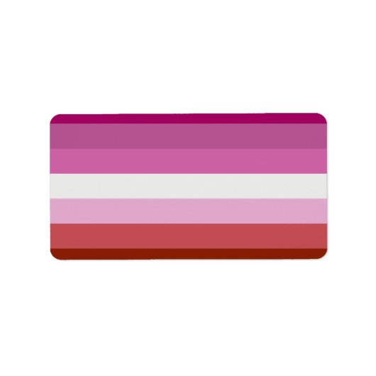 Lesbische Flagge Adressaufkleber (Vorne)