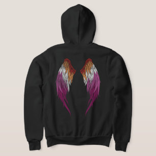Lesbische Flagge - Angel Wings Hoodie