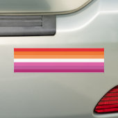 Lesbische Flagge Autoaufkleber (Auf Auto)
