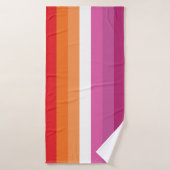 Lesbische Flagge Badehandtuch (Badehandtuch)