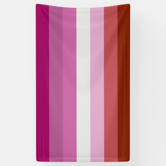 Lesbische Flagge Banner (Vertikal)