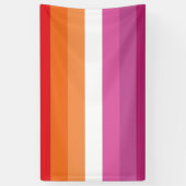 Lesbische Flagge Banner (Vertikal)
