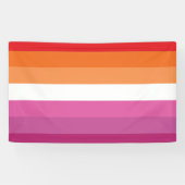 Lesbische Flagge Banner (Horizontal)