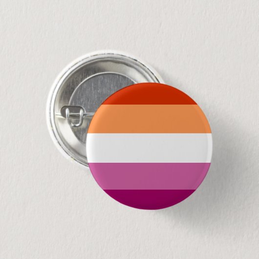 Lesbische Flagge Button (Vorne & Hinten)
