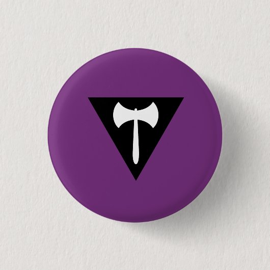 Lesbische Flagge Button (Vorderseite)