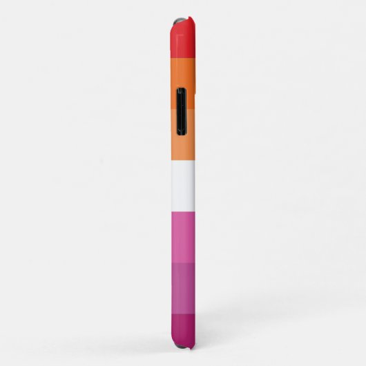 Lesbische Flagge Case-Mate iPhone Hülle (Hinten/Rechts)