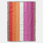 Lesbische Flagge Decke (Vorderseite Vertikal)