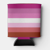 Lesbische Flagge Dosenkühler (Vorderseite)
