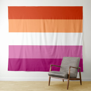 Lesbische Flagge Extra große LGBT Wandteppich