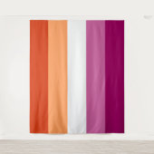 Lesbische Flagge Extra große LGBT Wandteppich (Vorderseite)