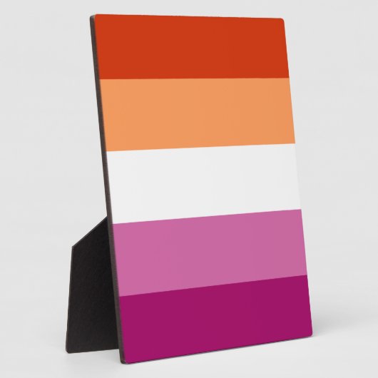 Lesbische Flagge Fotoplatte (Seite)