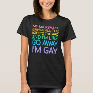 Lesbische Flagge Gay Pride Rainbow Lgbt Que Zitat T-Shirt