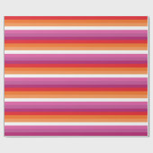 Lesbische Flagge Geschenkpapier (Flach)
