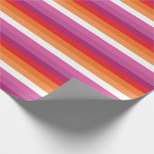 Lesbische Flagge Geschenkpapier (Ecke)