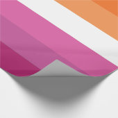 Lesbische Flagge Geschenkpapier (Ecke)