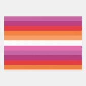 Lesbische Flagge Geschenkpapier Set (Vorderseite)