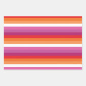 Lesbische Flagge Geschenkpapier Set (Vorderseite 3)